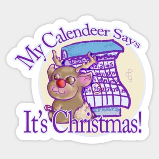 Mark your Calendeers Sticker